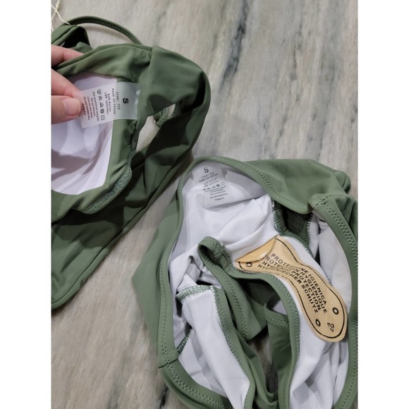 Grace Tempt Green High Waisted Bikini Set Small - Picture 8 of 10